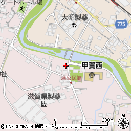 滋賀県甲賀市甲賀町滝865周辺の地図