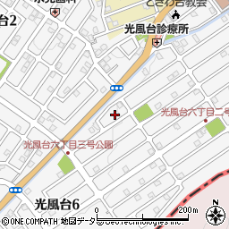 大阪府豊能郡豊能町光風台6丁目3周辺の地図