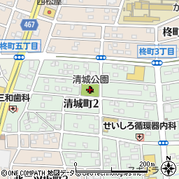 清城公園周辺の地図