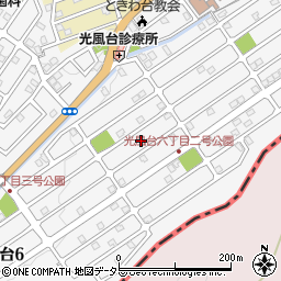 大阪府豊能郡豊能町光風台6丁目8周辺の地図