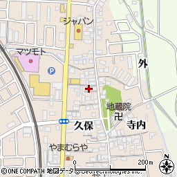 京都府宇治市小倉町久保17周辺の地図