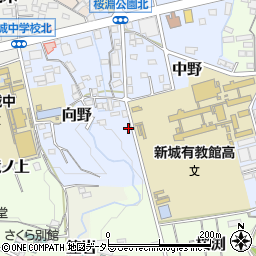 愛知県新城市向野15周辺の地図