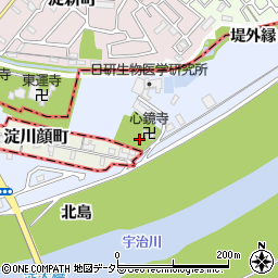 京都南霊苑周辺の地図