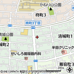 ホワイト急便　中央半田店周辺の地図