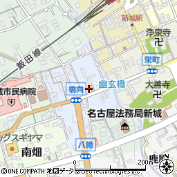 愛知県新城市橋向周辺の地図