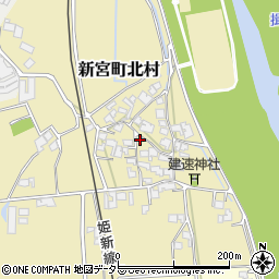 兵庫県たつの市新宮町北村324周辺の地図