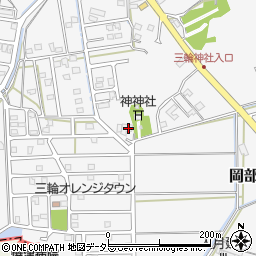 静岡県藤枝市岡部町三輪1288周辺の地図