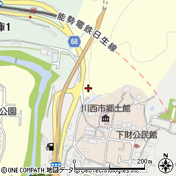 兵庫県川西市山下周辺の地図