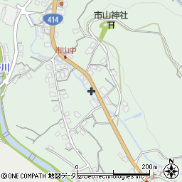 静岡県伊豆市市山664-6周辺の地図