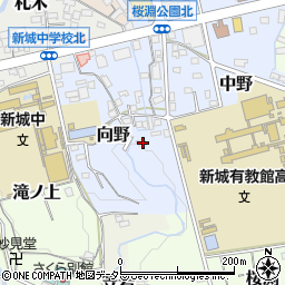 愛知県新城市向野18-3周辺の地図