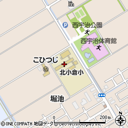 宇治市立北小倉小学校周辺の地図