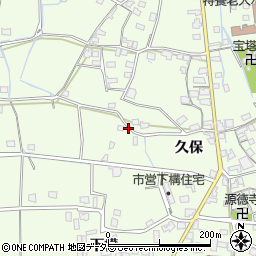 兵庫県姫路市林田町久保周辺の地図