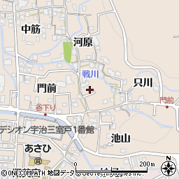 京都府宇治市莵道只川27周辺の地図