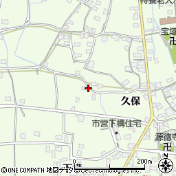 兵庫県姫路市林田町（久保）周辺の地図