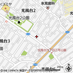 大阪府豊能郡豊能町光風台2丁目6周辺の地図