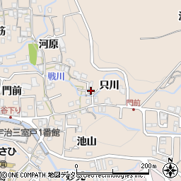 京都府宇治市莵道只川10周辺の地図