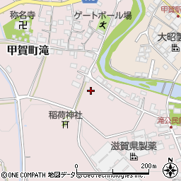 滋賀県甲賀市甲賀町滝周辺の地図
