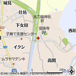 兵庫県猪名川町（川辺郡）柏梨田（樋ノ口）周辺の地図