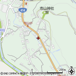 静岡県伊豆市市山664-9周辺の地図