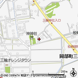静岡県藤枝市岡部町三輪1301-12周辺の地図