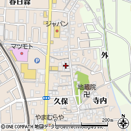 京都府宇治市小倉町久保11周辺の地図