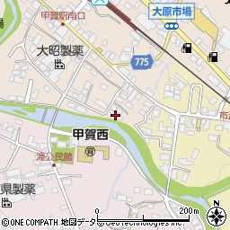 滋賀県甲賀市甲賀町大原市場60周辺の地図
