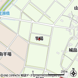 愛知県安城市城ケ入町半場周辺の地図