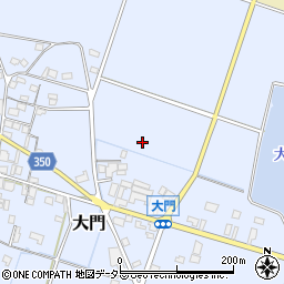兵庫県加東市大門周辺の地図