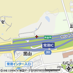 愛知県常滑市運内周辺の地図
