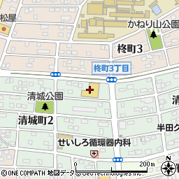 アオキスーパー清城店周辺の地図