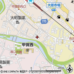 滋賀県甲賀市甲賀町大原市場60-6周辺の地図
