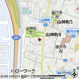 鶴ヶ崎区民館周辺の地図