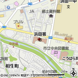 浜田警察署周辺の地図