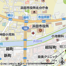 ＮＴＴ西日本浜田支店周辺の地図