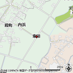 愛知県安城市東端町東田周辺の地図
