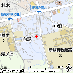 愛知県新城市向野17周辺の地図