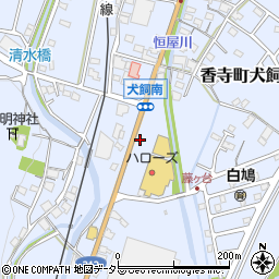 兵庫県姫路市香寺町犬飼539周辺の地図