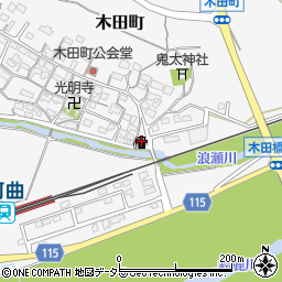 ＥＮＥＯＳ木田ＳＳ周辺の地図