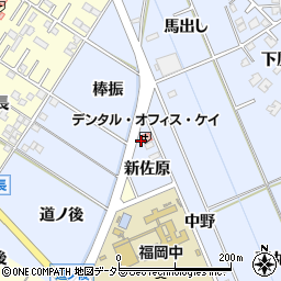 愛知県岡崎市上地町新佐原67周辺の地図