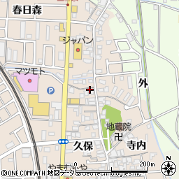 京都府宇治市小倉町久保10周辺の地図