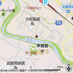 滋賀県甲賀市甲賀町大原市場70周辺の地図
