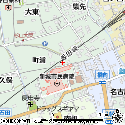愛知県新城市杉山町浦周辺の地図