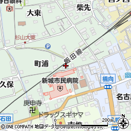 愛知県新城市杉山（町浦）周辺の地図
