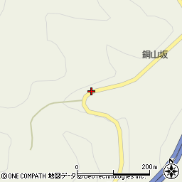 銅山坂周辺の地図