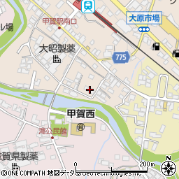 滋賀県甲賀市甲賀町大原市場60-3周辺の地図