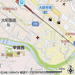 滋賀県甲賀市甲賀町大原市場57周辺の地図