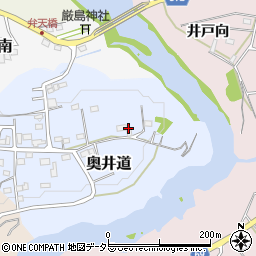 愛知県新城市奥井道周辺の地図