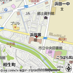 浜田医療センター周辺の地図