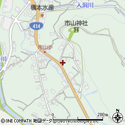 静岡県伊豆市市山687-4周辺の地図