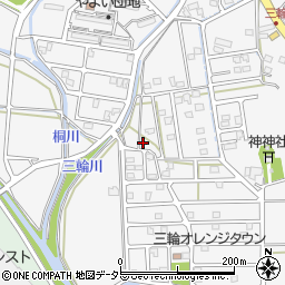 静岡県藤枝市岡部町三輪1504-1周辺の地図